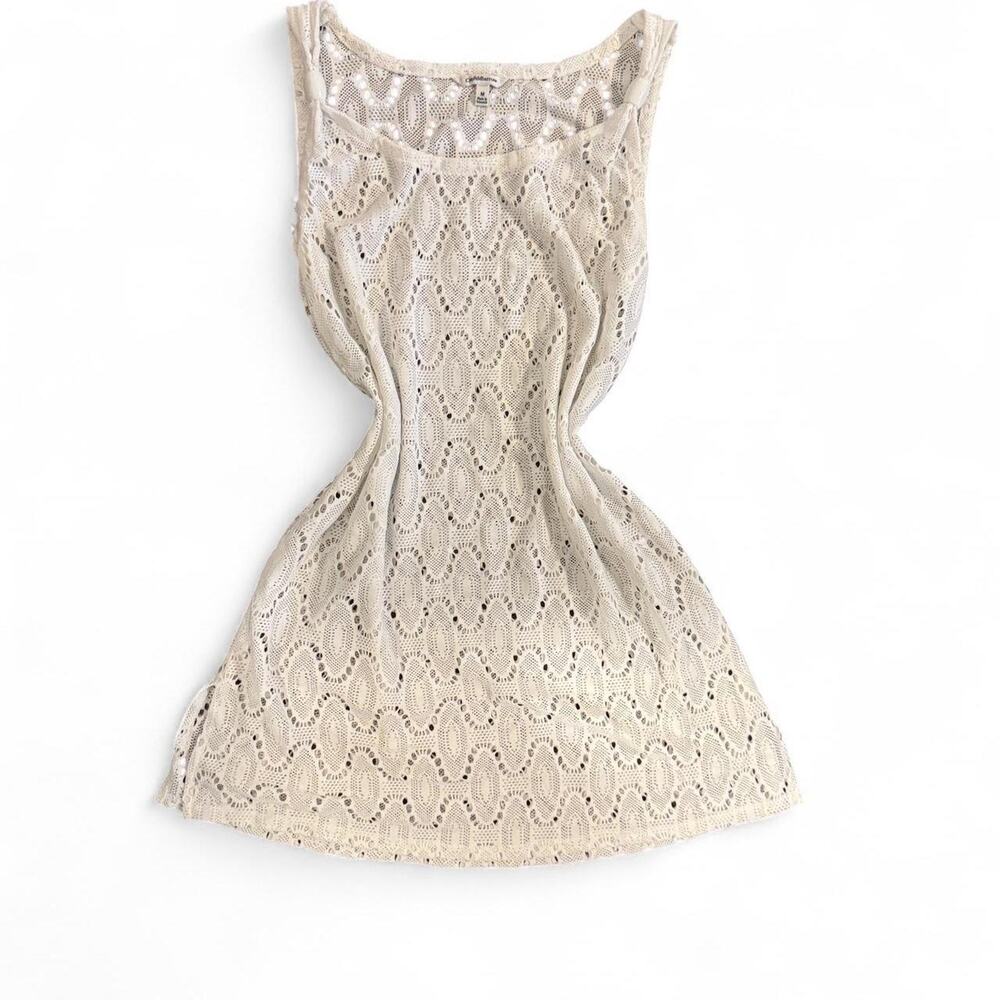 White swimsuit cover up dress